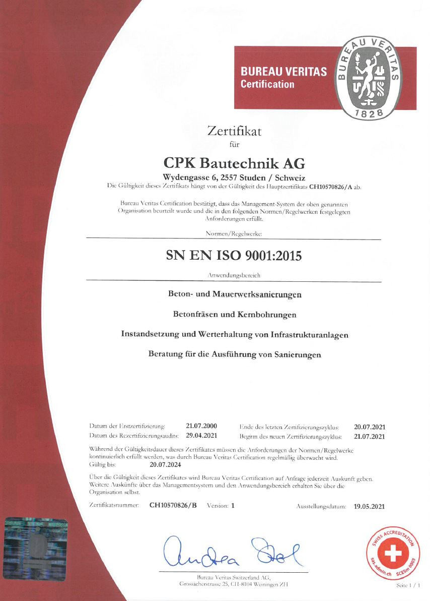 Q-Zertifikat 2021